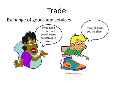 Trade (exchange Of Goods) in Tagalog.